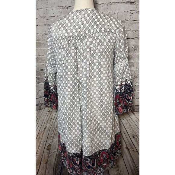 Umgee Women’s Mini Dress Boho Embroidered Neckline Size S - Picture 5 of 5